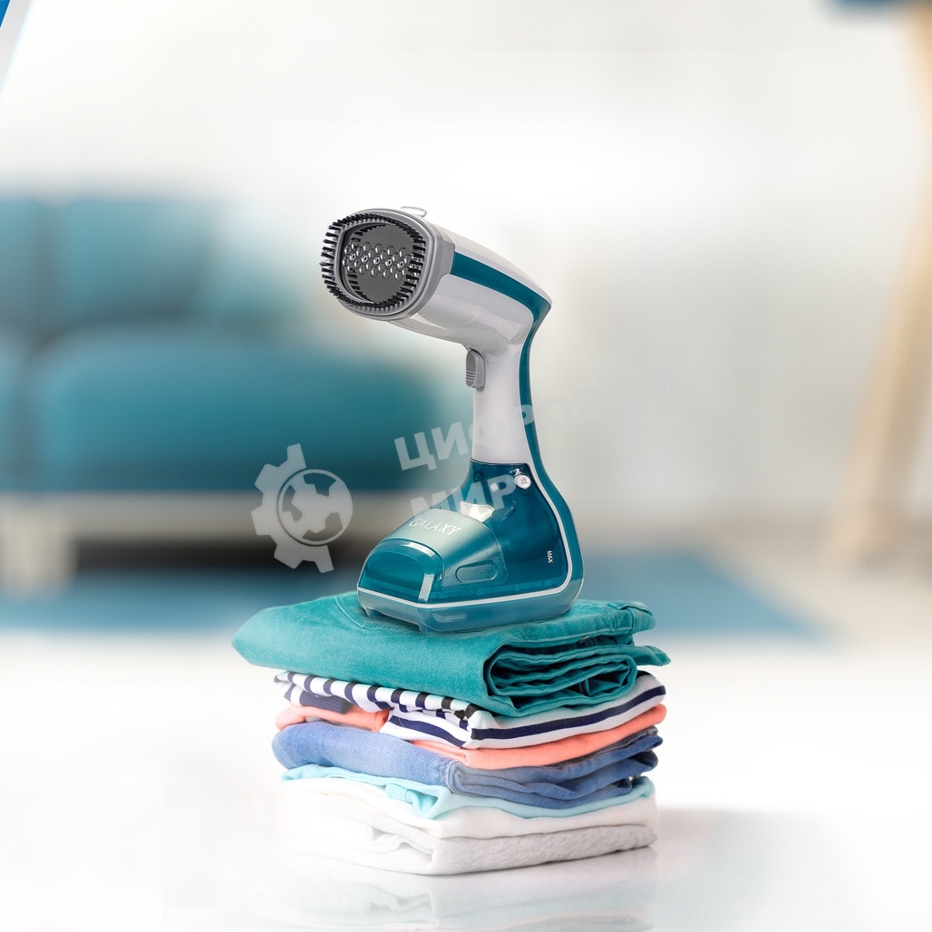 Отпариватель Galaxy Line GL 6192 зеленый/белый, 1000 Вт, 25 г/мин, 300 мл