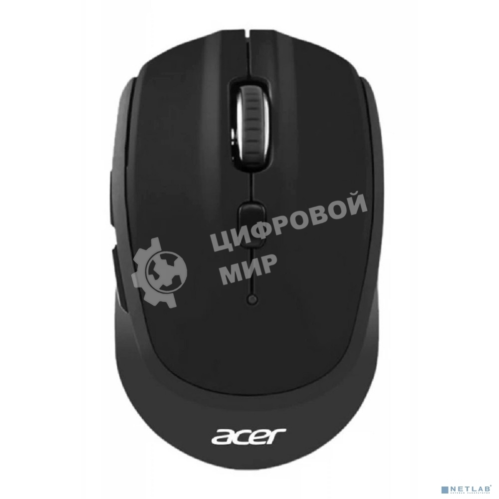 Мышь беспроводная Acer OMR050 черный, 1600 dpi, радиоканал, Bluetooth, USB, кнопки - 6