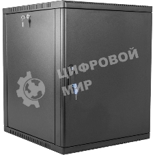 Шкаф ЦМО телекоммуникационный настенный сварной 15U (600 650) съемные стенки, дверь металл, черный