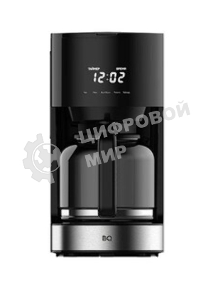 Кофеварка капельнаяBQ CM1001 черный-стальной, исп. кофе -молотый, 1.5 л, 900 Вт.