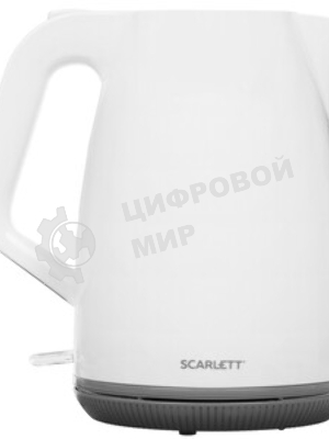 Чайник электрический Scarlett SC-EK18P49 1.7 л, 2200 Вт, белый/серый (корпус: пластик)