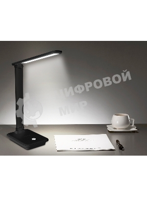 Светодиодная настольная лампа с диммером Ambrella light DE503 BK черный LED 3000-6400K 9W