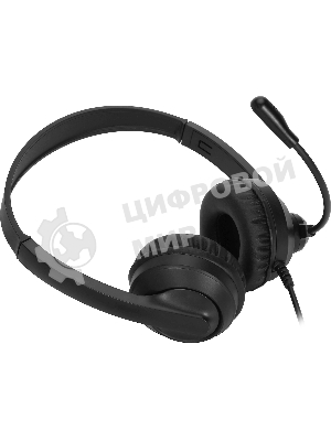 Гарнитура Oklick HS-M500 чёрный, проводная, USB