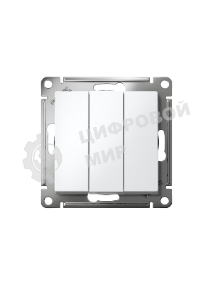 Механизм выключателя 3-кл. AtlasDesign (сх.1+1+1) 10АХ бел. SchE ATN000131