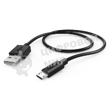Кабель Hama 00178328 micro USB B (m) USB A(m) 0.6м черный