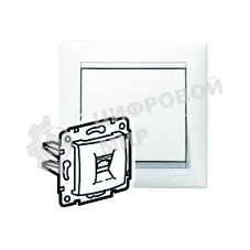 Legrand Legrand 774438 Розетка телефонная Valena RJ11 4 контакта 1 коннектор (белая)