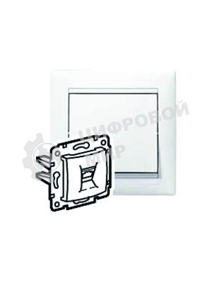 Legrand Legrand 774438 Розетка телефонная Valena RJ11 4 контакта 1 коннектор (белая)