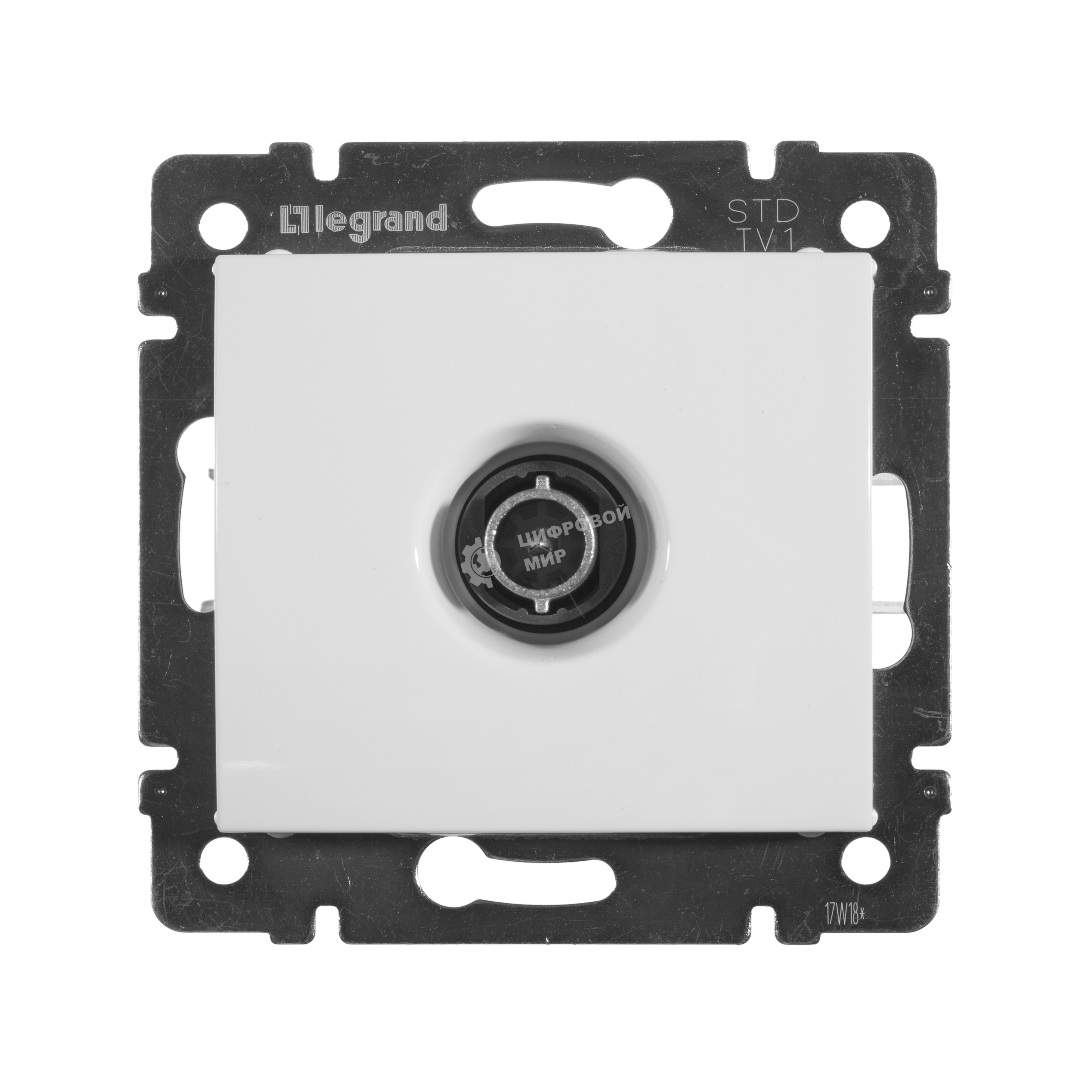 Розетка телевизионная TV Valena звезда 1,5Дб 2400МГц (белая)