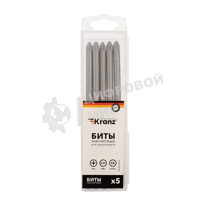 Бита Kranz PH2х127 мм для шуруповерта (упак. 5 шт.)