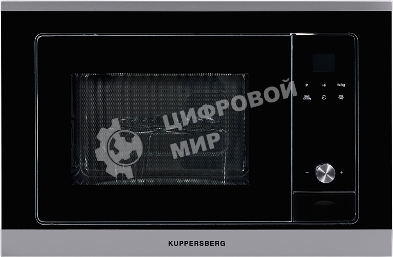 Встраиваемая микроволновая печь Kuppersberg HMW 655 X / электронное управление, мощность микроволновой печи 800 Вт, мощность  кварцевого гриля 1000 Вт, 5 уровней мощности, функция кварцевый гриль, функция автоматического разморажив, функция ручного размораживания, многофункциональный таймер, часы, внутренняя поверхность из нержавеющстали, блокировка от детей, объем микроволновой печи: 18 л