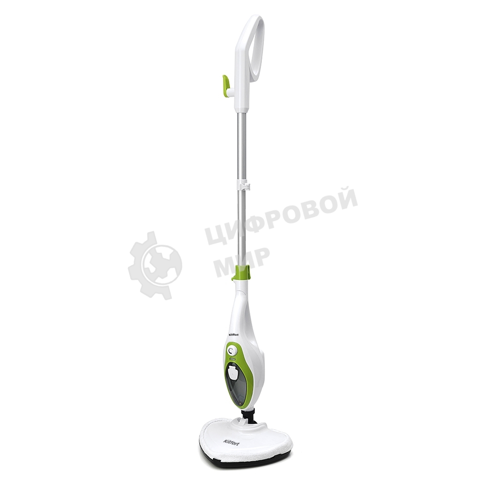 Швабра паровая Kitfort KT-1004-2 1500Вт зеленый/белый