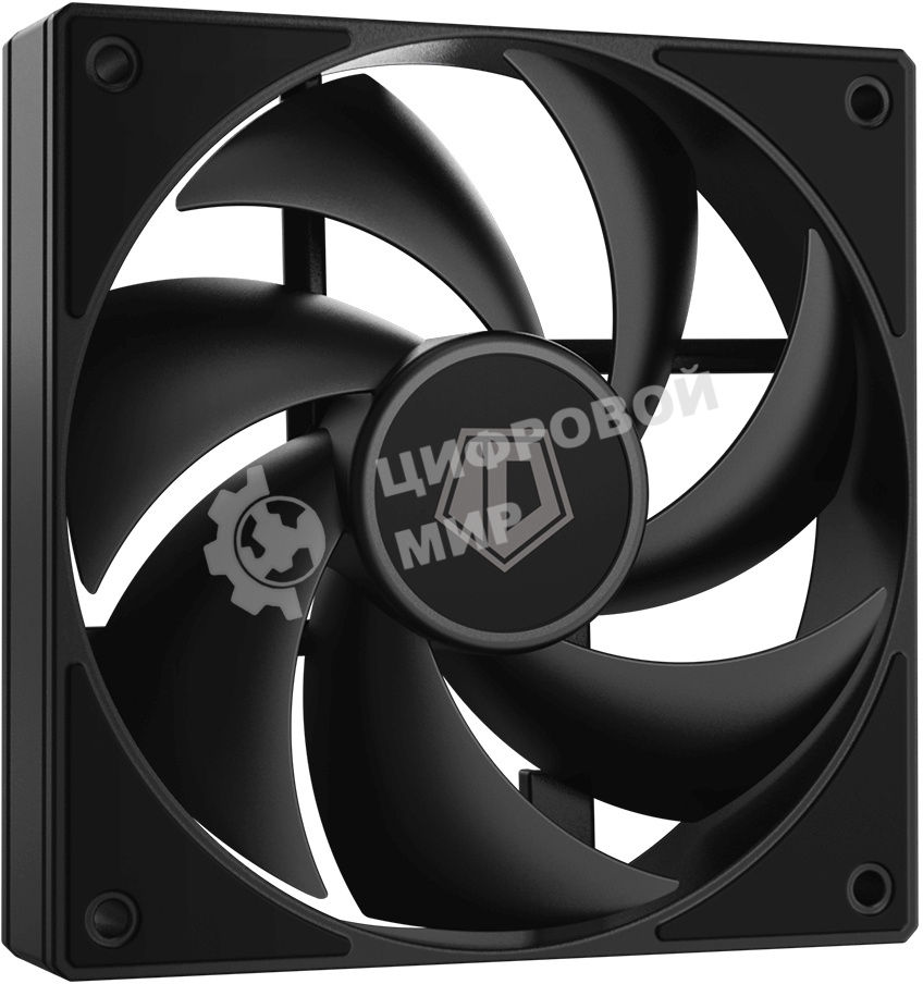 Вентилятор для корпуса ID-Cooling AF-125-K черный, 120 мм, 2000 об/мин, 29.85 дБ, 4 pin