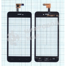 Сенсорное стекло (тачскрин) для Explay Craft, черное