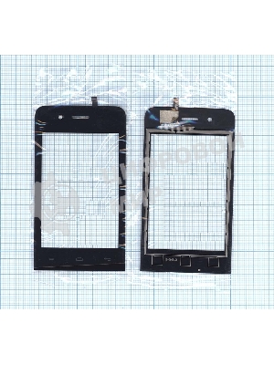 Сенсорное стекло (тачскрин) для Explay Easy черное