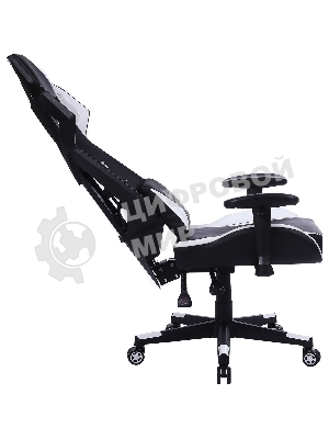 Кресло Cactus CS-CHR-090BLW черный, экокожа