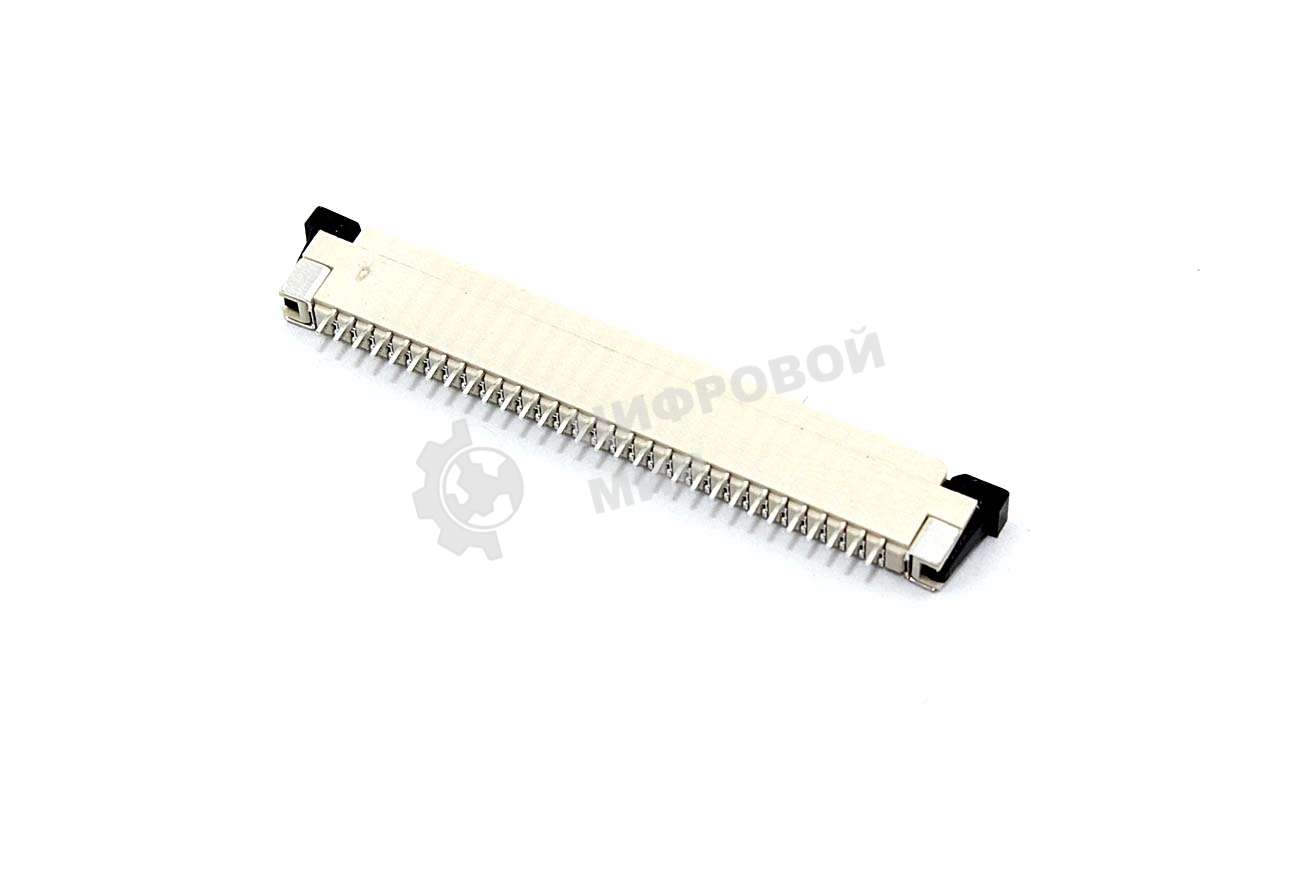 Разъем FPC Half Coverage Bottom Contact 1.0K-BX-30PWB 30 pin высота 2мм шаг 1мм