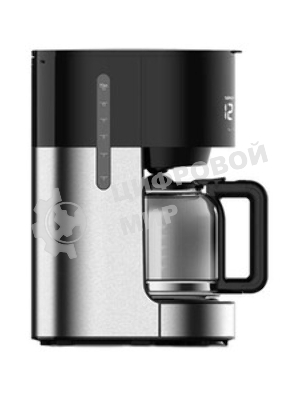 Кофеварка капельнаяBQ CM1001 черный-стальной, исп. кофе -молотый, 1.5 л, 900 Вт.