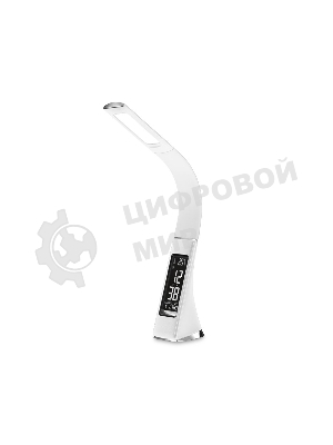 Светодиодная настольная лампа с дисплеем Ambrella light DE508 WH белый LED 3000-6400K 6W+LCD 2W