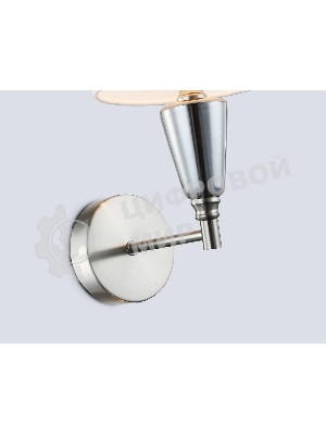 Настенный светильник Ambrella light LH75259 SN/FR сатин никель/белый матовый E14 max 40W 210*160*325