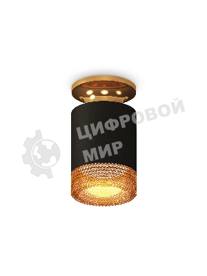 Светильник Ambrella Light XS6302162 SBK/PYG/CF черный песок/золото желтое полированное/кофе MR16 GU5.3 (N6905, C6302, N6154)