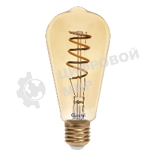 Филаментная светодиодная лампа General GLDEN-ST64SS-7-230-E27-2700 1/5/20 Золотая