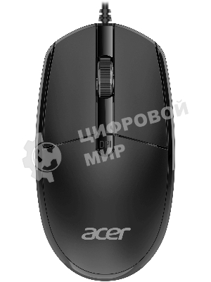 Комплект клавиатура+мышь Acer OCC400 проводной, USB, 2000 DPI, черный