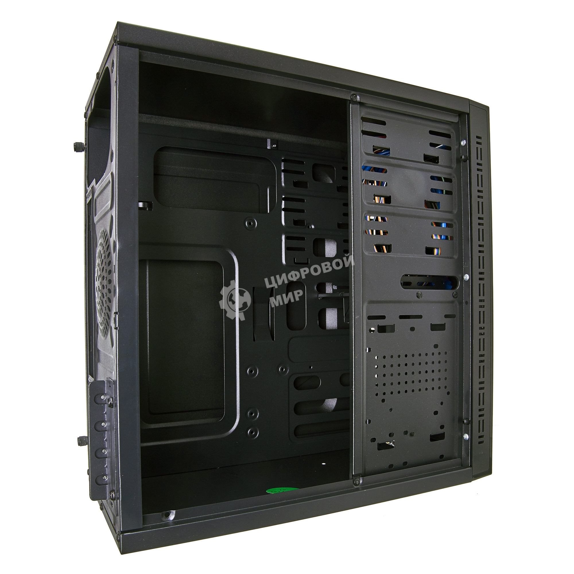 Компьютерный корпус Minitower ExeGate QA-412U Black, mATX, (XP450, Black, 120мм), 2хUSB+2хUSB 3.0, Audio