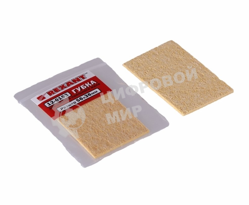 Губка для очистки паяльного жала Rexant (для ZD-931) 56х36мм