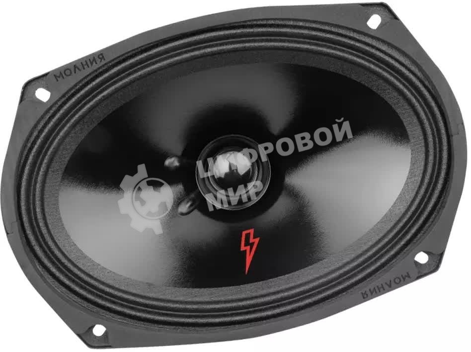 Колонки автомобильные Ural Молния АС-МЛ69 (без решетки) 200Вт 94дБ 4Ом 15x23см (6x9дюйм) (ком.:2кол.) широкополосные однополосные