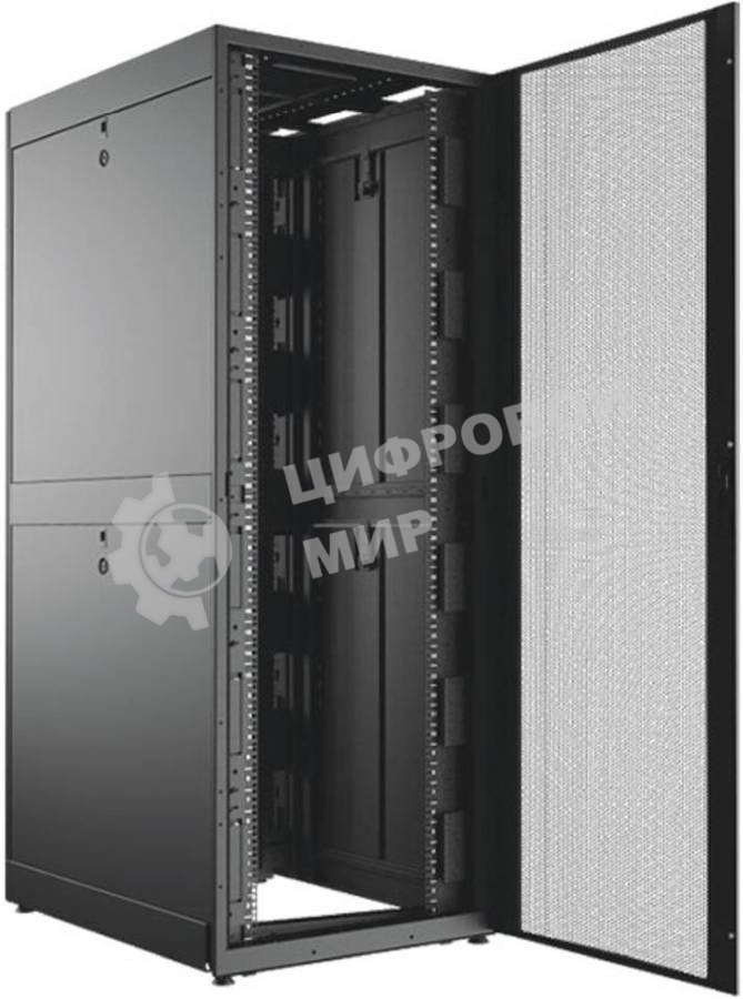 Шкаф телекоммуникационный C3 Solutions 42U 800x1200, черный, дверь перф.
