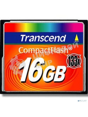 Флеш карта Transcend CF TS16GCF133/CF (Compact Flash)/16 ГБ/40 МБ/с