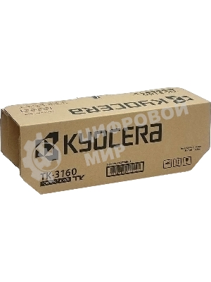 Картридж лазерный Kyocera TK-3160 (1T02T90NL0/1T02T90NL1) черный для P3045dn/P3050dn/P3055dn/P3060dn 12500 стр.