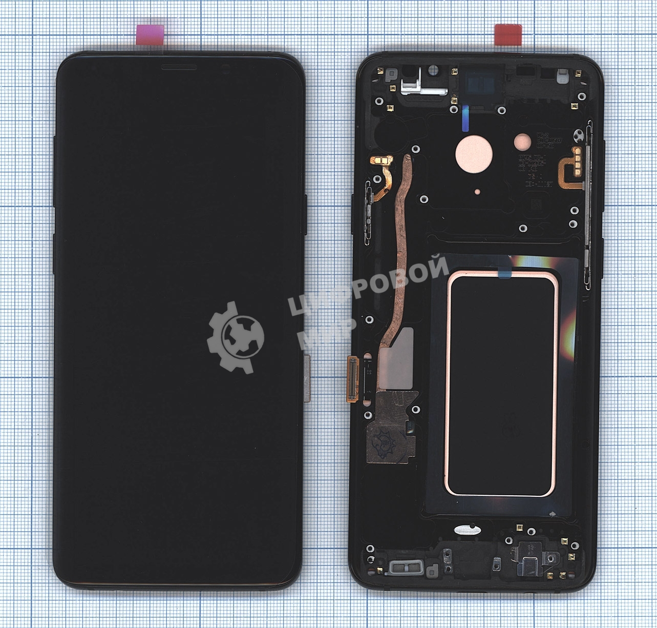 Дисплей (модуль) для Samsung Galaxy S9 Plus SM-G965F в сборе с тачскрином (Oled) черный