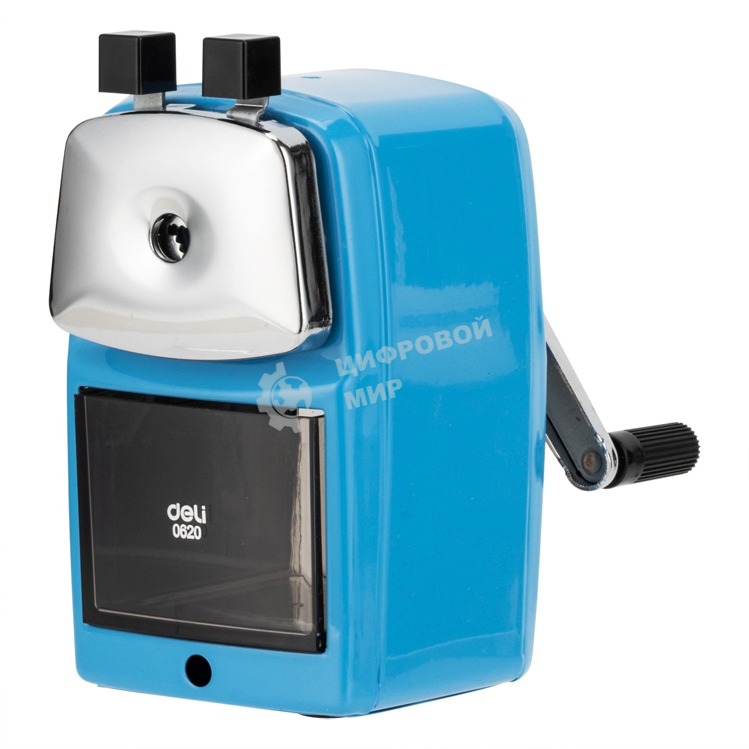 Точилка для карандашей механическая Deli E0620, 1 отверстие, ассорти