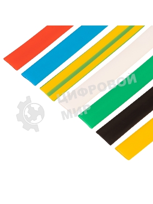 Набор термоусаживаемых трубок Rexant №16 ТУТ нг 8/4 мм, 7 цветов (упак. 21 шт. по 10 см)