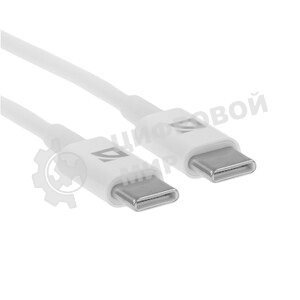 Кабель USB Defender F182 TypeC-TypeC 2м, белый
