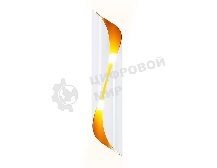 Настенный светильник FW240 WH/GD белый/золото G9/2 max 40W 400*80*100 (лампы LED G9 7W 4200K в комплекте)