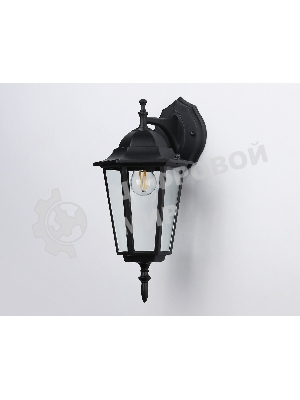 Уличный настенный светильник Ambrella light ST2018 BK/CL черный/прозрачный IP54 E27 max 40W 360*150*210