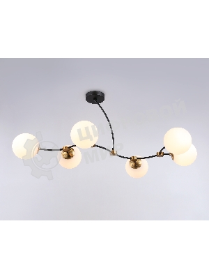 Светитльник Ambrella Light TR2555/6 BK/SB черный/бронза E27/6 max 60W 1160*600*450