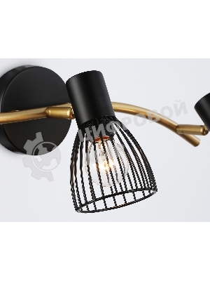 Светильник Ambrella light TR8661/3 BK/GD черный/золото E14/3 max 60W 550*100*170