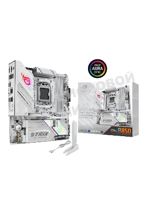 Материнская плата ASUS ROG STRIX B850-G GAMING WIFI, AM5, AMD B850, 4xDDR5, 2xSATA, 4xM.2, 1xPCIe 5.0 x16, DisplayPort, HDMI, 1x2.5Gb LAN, USB Type-C, Wi-Fi 7, Bluetooth, 2x3.5 мм, 7.1, microATX