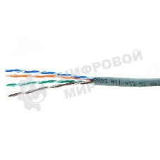Кабель Cablexpert, UTP5e, 4 пары, 7x0.18 мм, медь, многож., 305 м, Fluke Test, серый