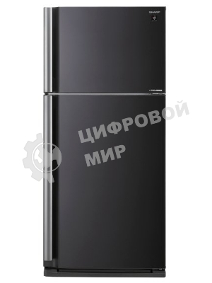 Холодильник Sharp SJ-XE59PMBK черный двухкамерный 430/148л морозилка сверху, No Frost