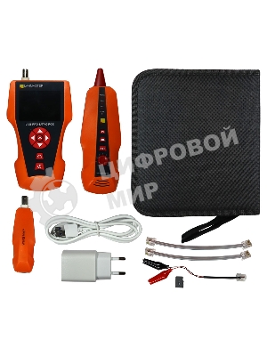 Кабельный тестер с измерением длины с трассировкой кабельных линий и определением POE