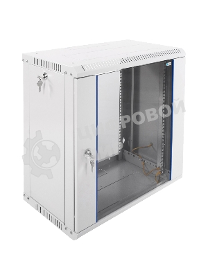 Шкаф телеком. настенный разборный 12U (600х350) дверь стекло (ШРН-Э-12.350) (1 коробка)