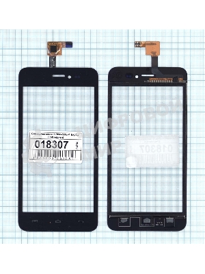 Сенсорное стекло (тачскрин) для Explay Craft, черное