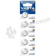 Батарейка Varta ENERGY CR2032 BL5 Lithium 3V (6032) (5/100/500) (5 шт.)