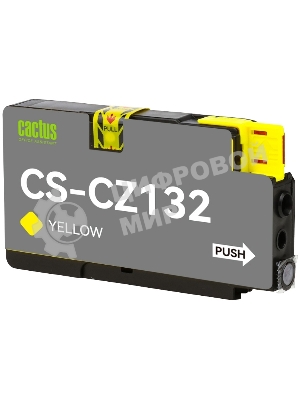 Картридж струйный Cactus CS-CZ132 №711 желтый (26 мл) для HP DesignJet T120/T520