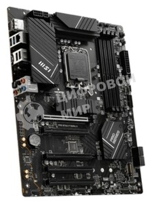 Материнская плата MSI PRO B760-P II, LGA 1700, Intel B760, 4xDDR5, 4xSATA, 2xM.2, 1xPCI-E 4.0 x16, 1xPCI-E 4.0 x4, 3xPCI-E 3.0 x1, 1xHDMI, 1xDP, 1xRJ45 2.5Gb, 1xUSB-C 3.2 Gen 2, 2xUSB-A 3.2 Gen 1, 2xUSB-A 2.0, 5x3.5мм, TOSLINK, 7.1, Standard-ATX
