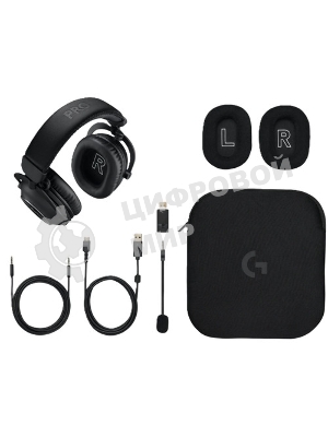 Гарнитура Logitech G Pro X 2 Lightspeed черный, беспроводная + проводная, Bluetooth/USB/3.5 мм, до 50 ч